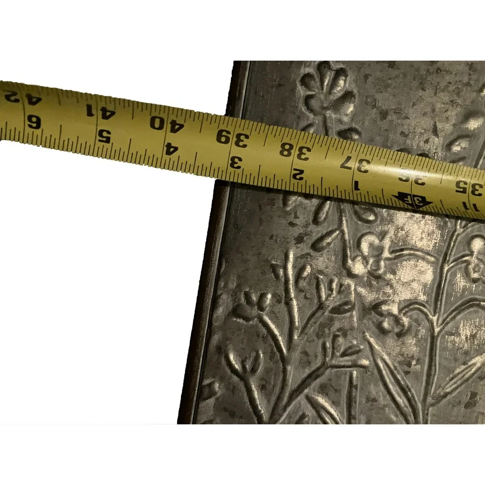 Large Botanical Metal Wall Art Rustic Farmhouse Wildflower Galvanized Decor 40